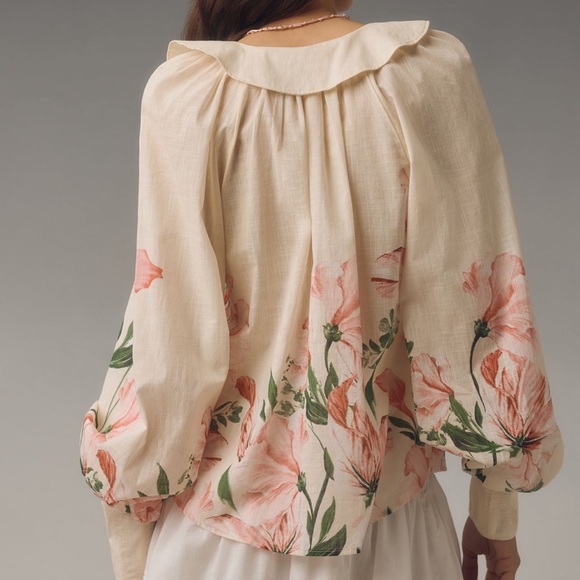 NWT ANTHROPOLOGIE PEASANT BLOUSE - Picture 2 of 3